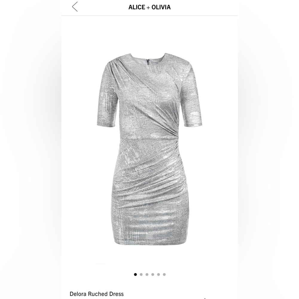 Alice and Olivia Delora Ruched Dress Size 10